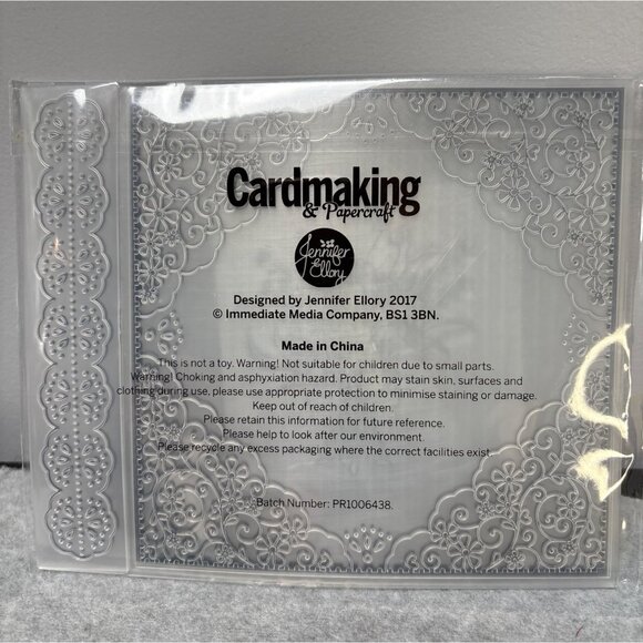 Lace Bouquet Springtime Paper Collection Stamp & Border Embossing Folder Set by - Picture 4 of 8